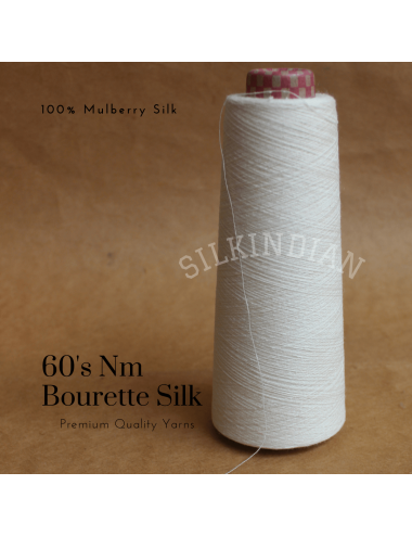 60's Nm Bourette Silk Yarn