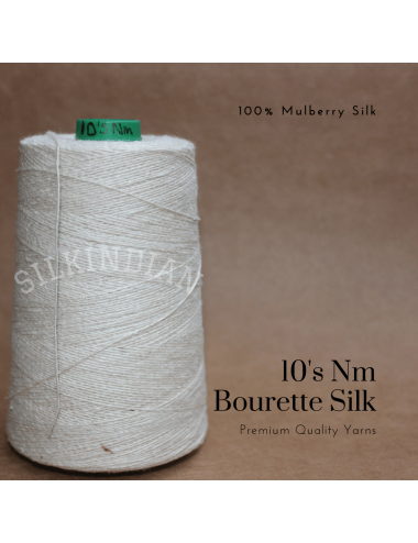 10's Nm Bourette Silk Yarn