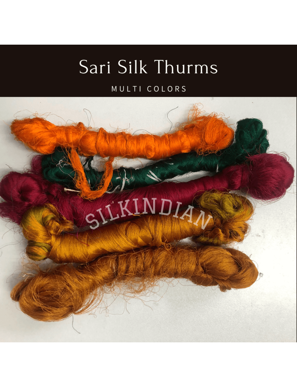 Sari Silk Thrums - Multi Colors